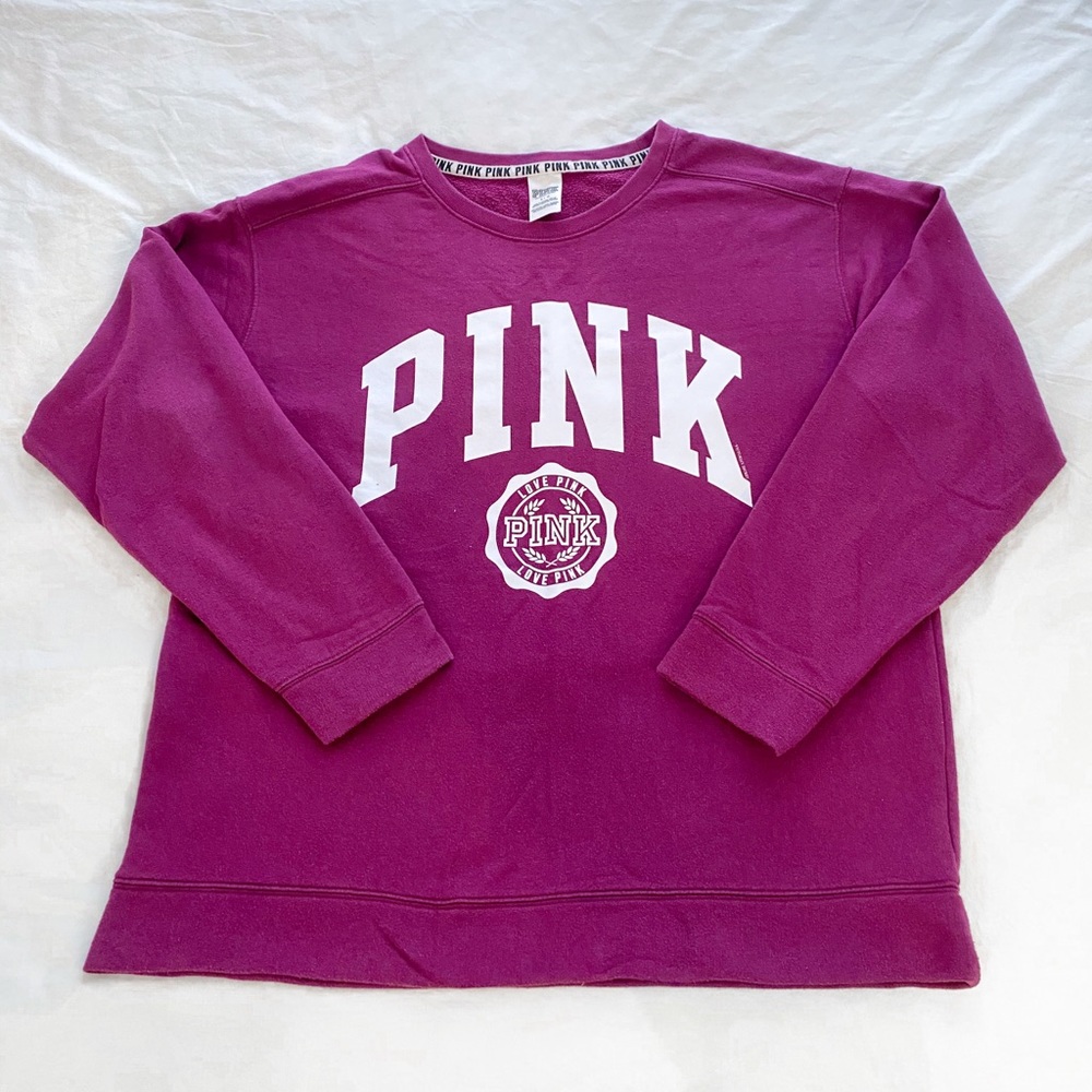 PINK Crew Neck Plum